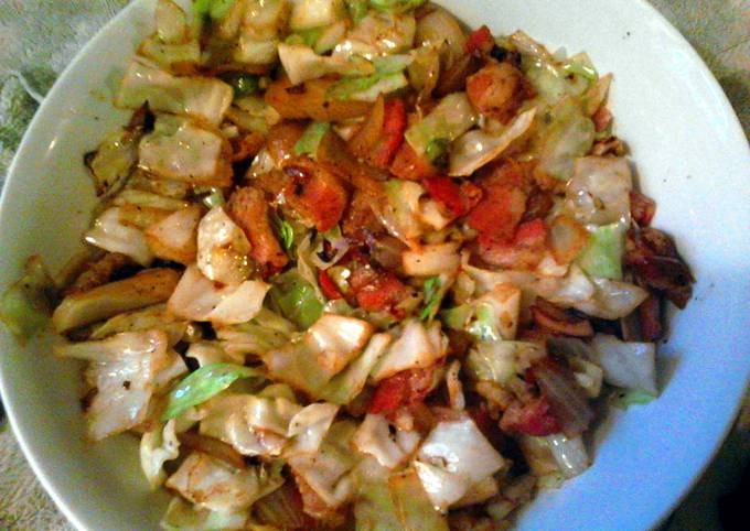 fried cabbage