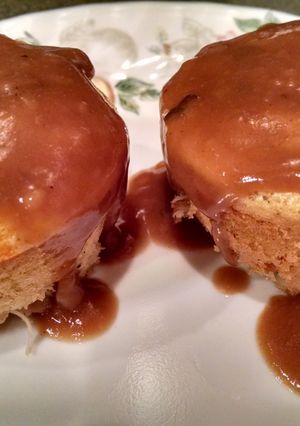 A picture of Leftover Turkey n Stuffin' Muffin.