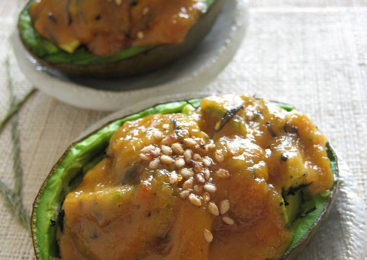 Avocado and Hijiki Seaweed Grill with Sweet Miso