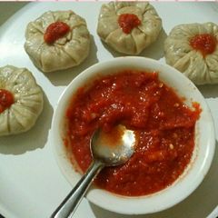 A picture of Paneer veg momos.