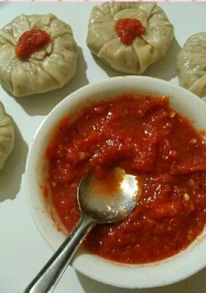A picture of Paneer veg momos.