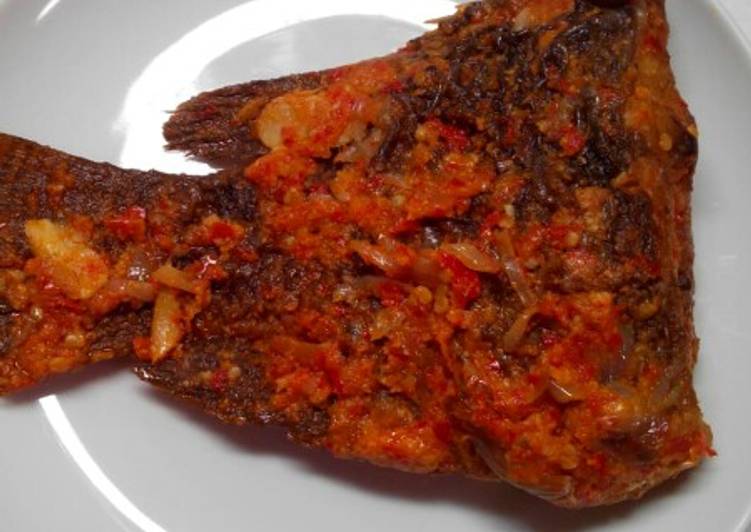Ikan nila sambal pedas
