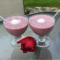 A picture of My exotic smoothie.