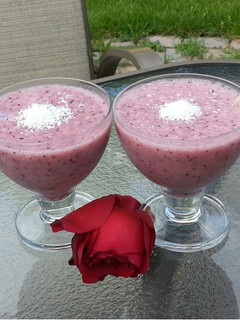 A picture of My exotic smoothie.