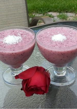 A picture of My exotic smoothie.