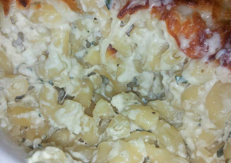 Recipe of Ultimate Cream cheese baked mac and cheese…