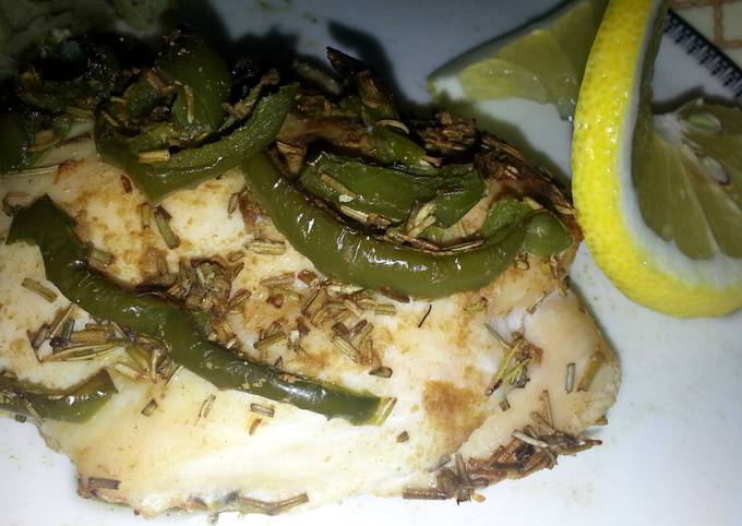 How to Make Award-winning rosemary chicken with  peppers and onions