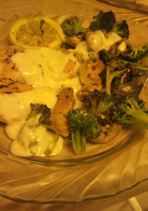 A picture of Chicken and Lemon-Broccoli Alfredo *.