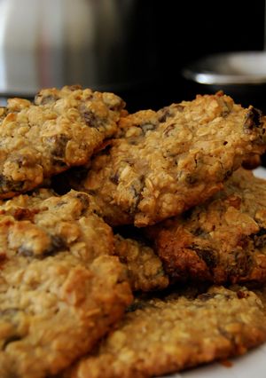 A picture of Ultra Rich Oatmeal Raisin Cookies.