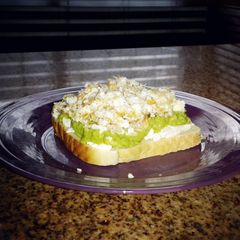 A picture of Egg white half sandwich.