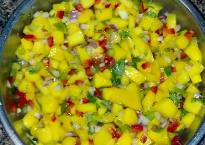 Easiest Way to Make Award-winning Amazing mango salsa