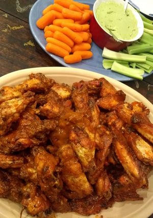 A picture of Oven-Baked Chicken Wings.