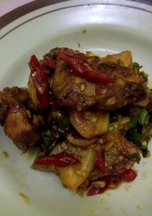 Foto resep Ayam kecap pedas sederhana (no MSG)