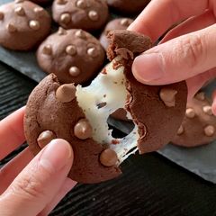A picture of Chocolate Chip Mochi Cookies.