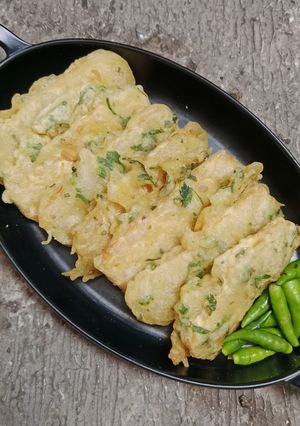 Foto resep Mendoan bumbu Instan Daun seledri