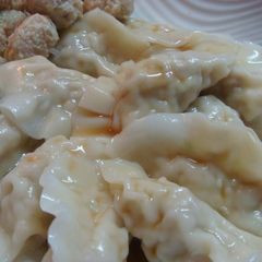 Easy Boiled Chicken Gyoza Dumplings A picture of Easy Boiled Chicken Gyoza Dumplings.