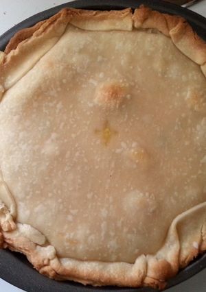 A picture of easy chicken and dumpling pot pie.