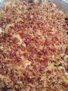 A picture of Cheesy chicken bacon ranch dinner.