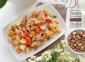 Foto resep Tumis Kentang Soun Sayuran Pedas #pr_masakankentang