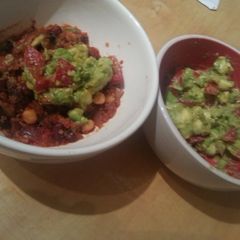 A picture of Mexican quinoa & bean casserole (V).