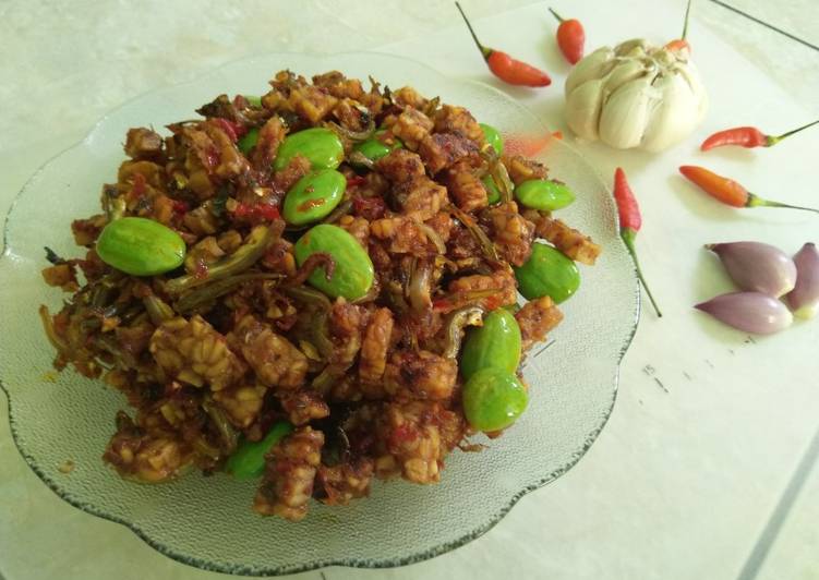 Cara Gampang Menyiapkan Sambal TETEPE (TEmpe TEri PEte), Lezat