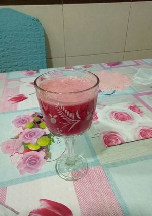 صورة لوصفة عصير صحي ولا أروع🍷