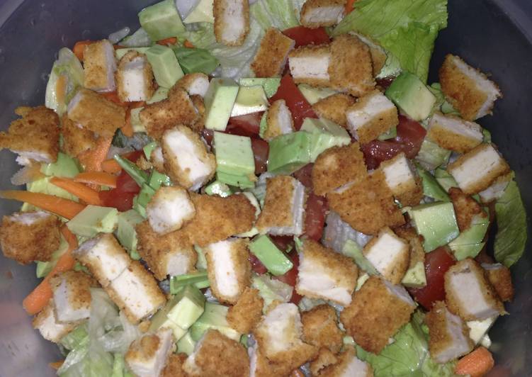 Simple Way to Prepare Ultimate Chicken Nugget Salad