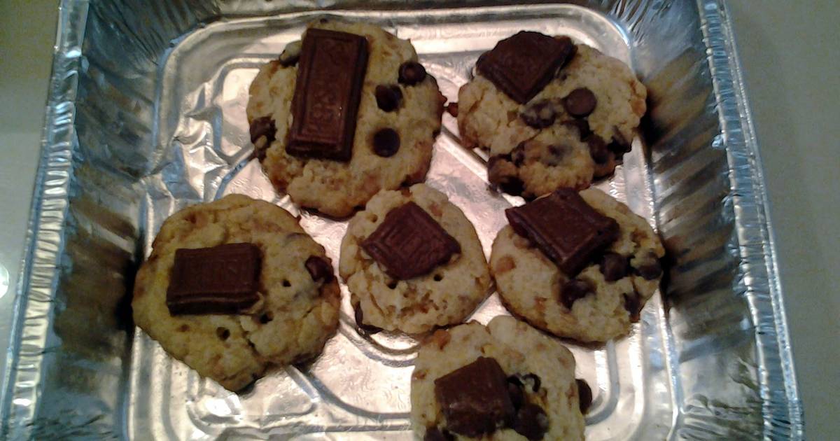 Hershey chocolate bar cookies Recipe by candycane87 Cookpad
