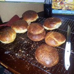 A picture of Homemade Hamburger Buns.