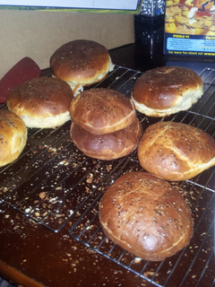 A picture of Homemade Hamburger Buns.