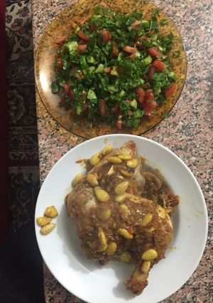 صورة لوصفة فراخ باللوز