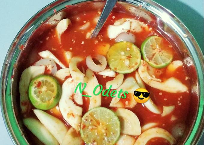 Resep Asinan rujak satan (salak + rambutan) yang Menggugah Selera