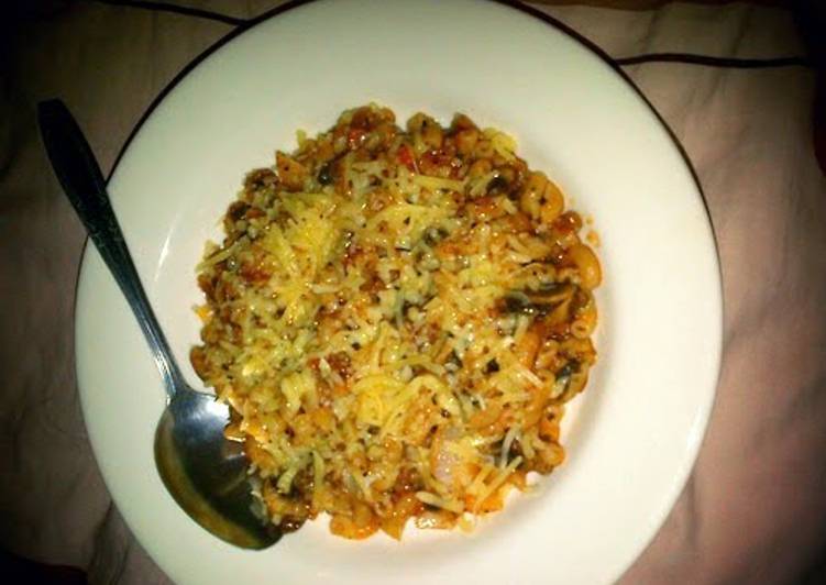 Recipe of Ultimate Macaroni Mushroom with Bolognese Sauce