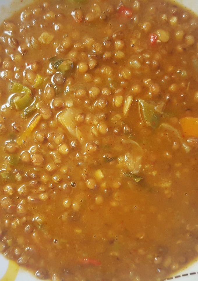 Una foto de Lentejas saludables a mi manera