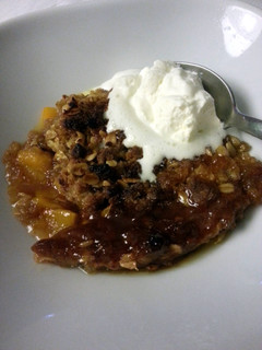 A picture of Peach Crumble.