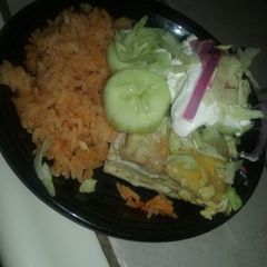 A picture of Chicken enchilada casserole.