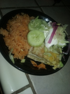 A picture of Chicken enchilada casserole.