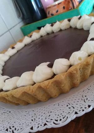 Una foto de Tarta tofi 🍰🍫🍚