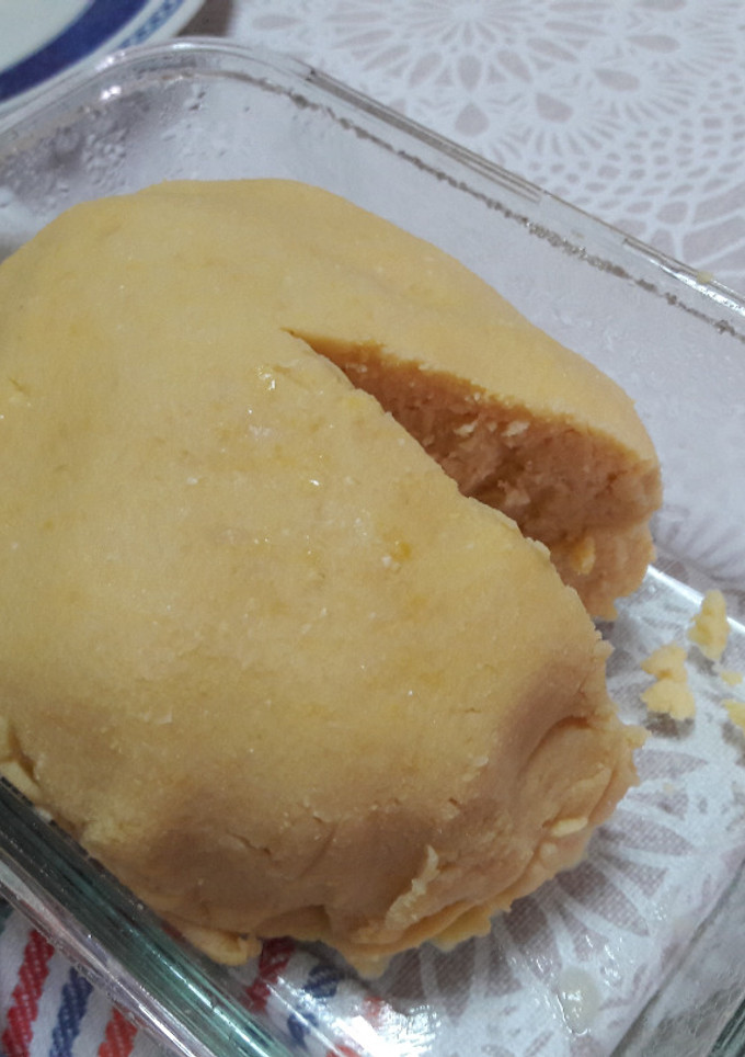 Una foto de Queso de garbanzo vegano (versión con pulpa) 🧀