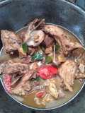 Tulang ayam + daging krecek kecap