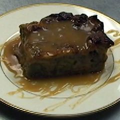 A picture of Bananas Foster Bread Pudding.