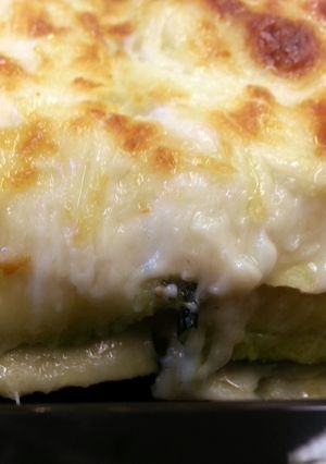 A picture of Zucchini Lasagna w/ Rosemary & Goat Cheese.
