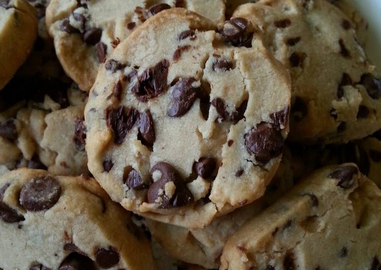 7 Delicious Homemade &#34;  Peanut Butter - Chocolate Chip Cookies. &#34;