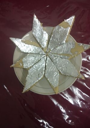 A picture of Kaju katli recipe(cashew burfi).