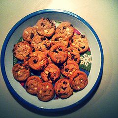 Twice As Nice Chocolate Chip Cookies with Pecans A picture of Twice As Nice Chocolate Chip Cookies with Pecans.