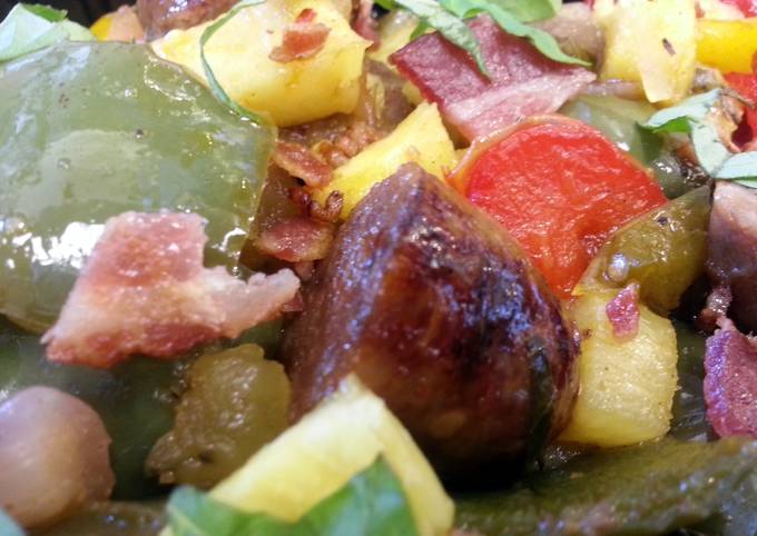 Recipe of Gordon Ramsay Sausage &amp; Peppers w/ Bacon