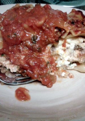 A picture of Lasagna.