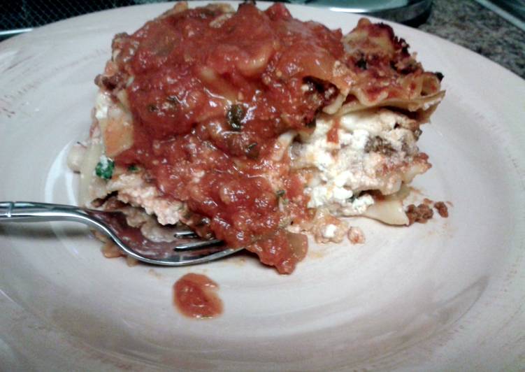 Recipe of Homemade Lasagna
