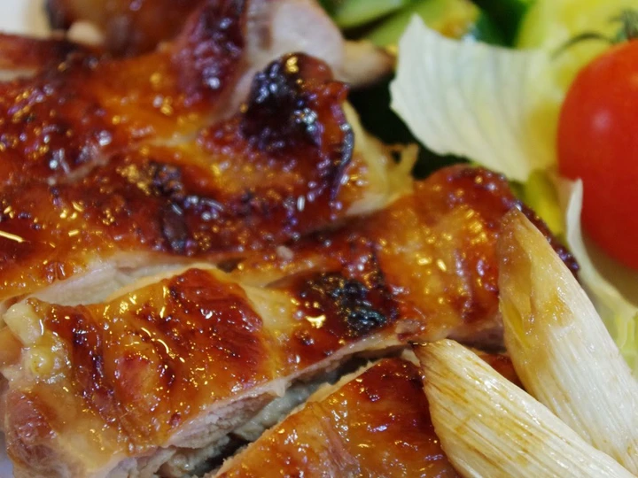 Easy Way Make Recipe Grilled Teriyaki Chicken with Crispy Skin that is Delicious, Delicious}