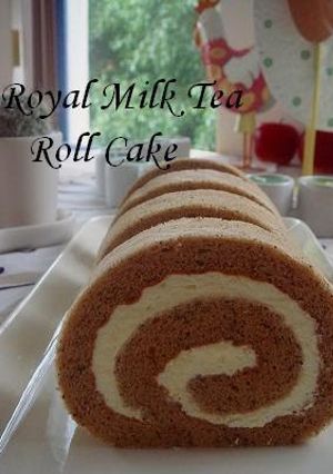 A picture of Royal Milk Tea Roll Cake.